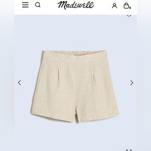 NWT Madewell Linen Shorts